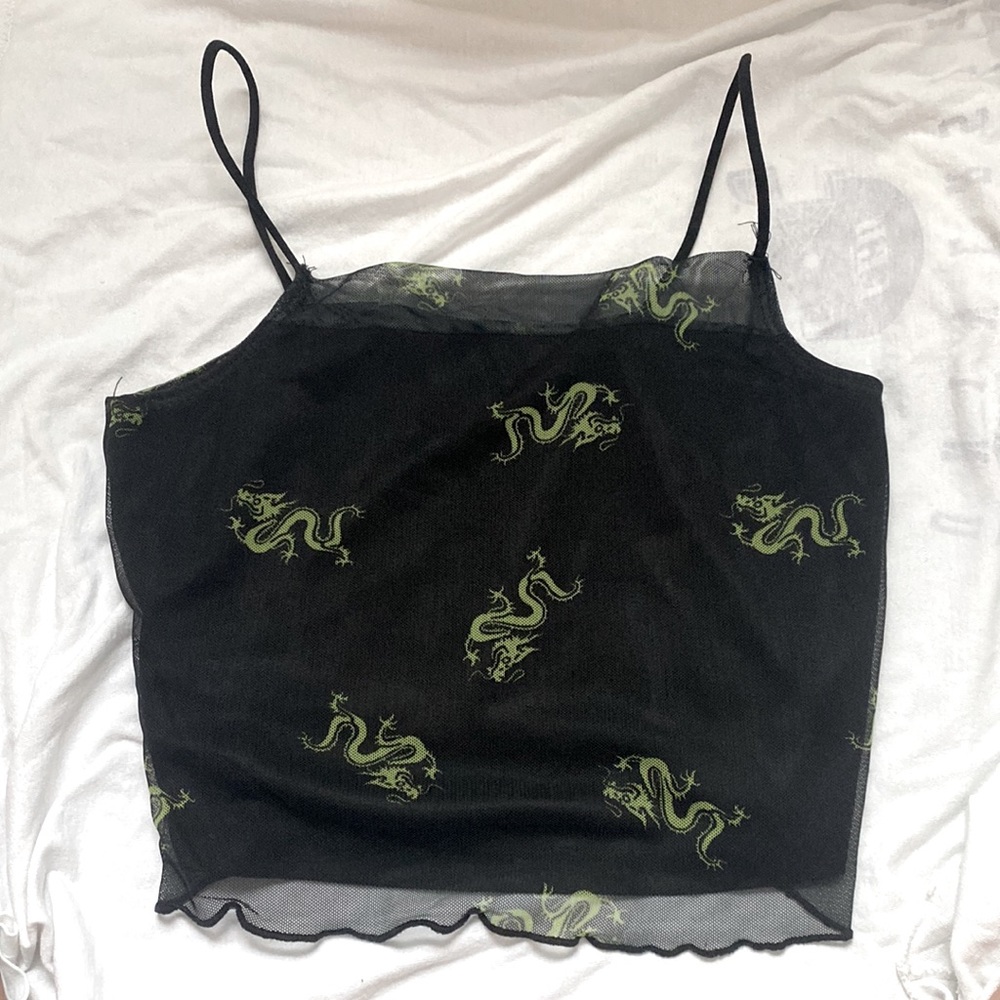Mesh crop top
